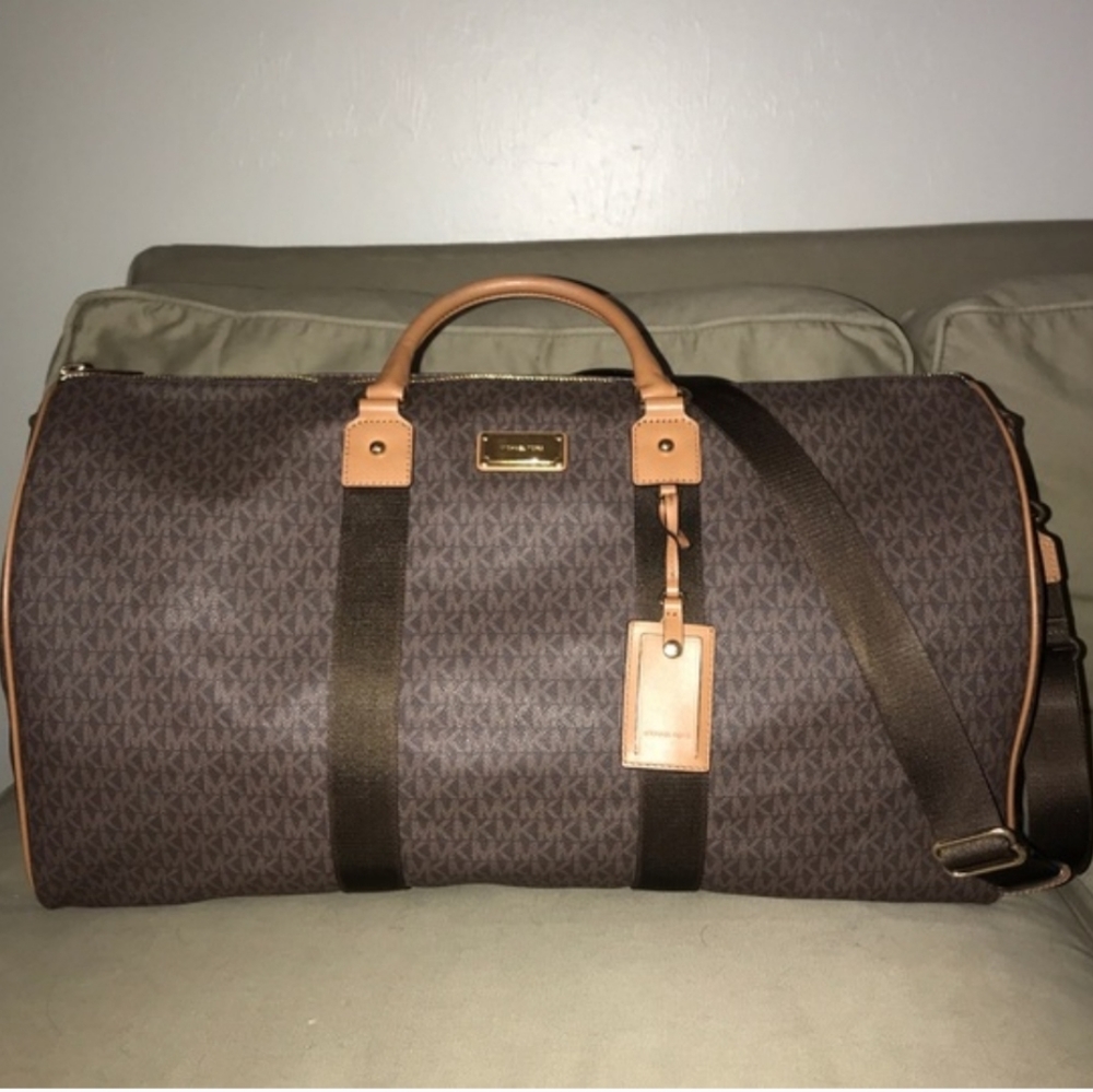 NWT 🤎 MICHAEL KORS LARGE TRAVEL DUFFEL BAG 🤎